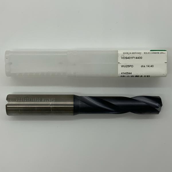 Widia Solid Carbide 2 Flute Drill .5669 (14.40mm) Cutting Dia X 2.25 Flute Length Coolant Thru
