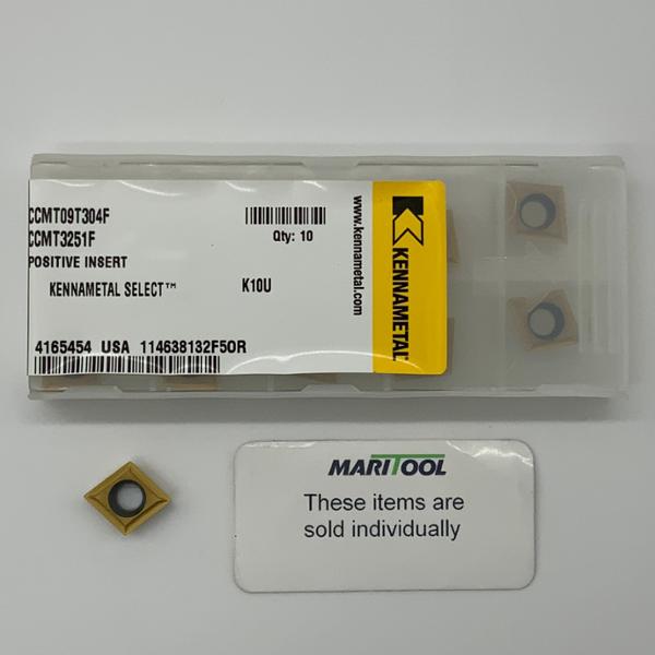 Kennametal CCMT09T304F K10U (CCMT3251F)