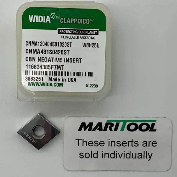 Widia CNMA120404S01020ST WBH25U ( CNMA431S0420ST )