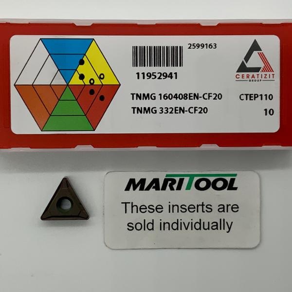 Ceratizit TNMG160408EN CF20 CTEP110 ( TNMG332EN CF20 )