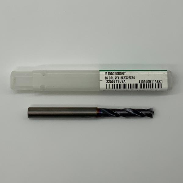 Widia Solid Carbide 2 Flute Drill .2362 (5.0mm) Cutting Dia X 1.0 Flute Length