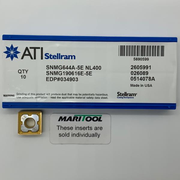 ATI Stellram SNMG190616E 5E NL400 ( SNMG644A 5E )
