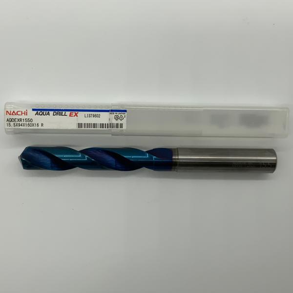 Nachi Solid Carbide 2 Flute Drill .6102 (15.5mm) Cutting Dia X 3.70 Flute Length