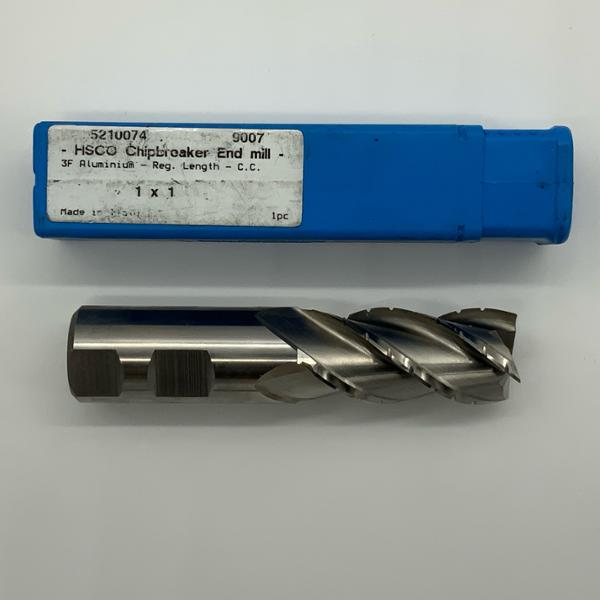 Union Butterfield 4 Flute HSS Chipbreaker Endmill 1.000 (25.4mm) Cutting Dia X 2.0 Flute Length