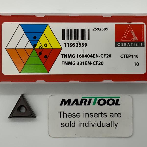 Ceratizit TNMG160404EN CF20 CTEP110 ( TNMG331EN CF20 )