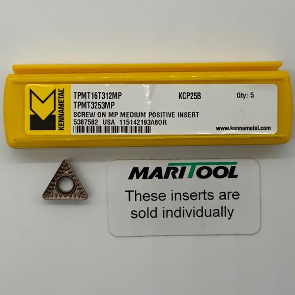 Kennametal TPMT16T312MP KCP25B ( TPMT3253MP )