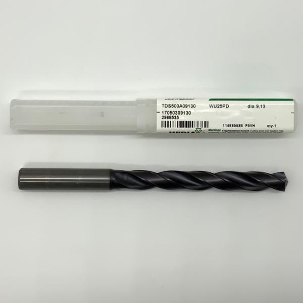 Widia Solid Carbide 2 Flute Drill .3594 (9.13mm) Cutting Dia X 2.90 Flute Length Coolant Thru