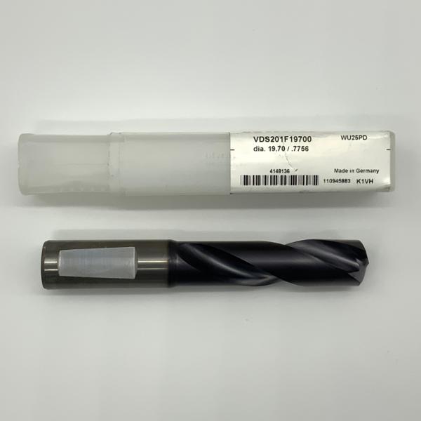 Widia Solid Carbide 2 Flute Drill .7756 (19.70mm) Cutting Dia X 2.90 Flute Length