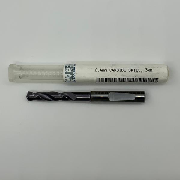 Sphinx Solid Carbide 2 Flute Drill .2520 (6.4mm) Cutting Dia X 1.06 Flute Length
