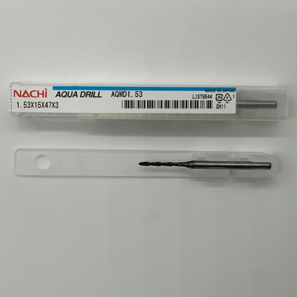 Nachi Solid Carbide 2 Flute Drill .0602 (1.53mm) Cutting Dia X .59 Flute Length