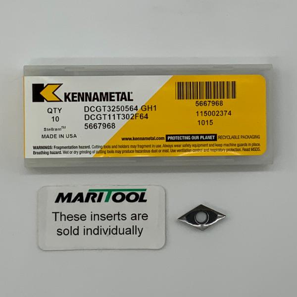 Kennametal DCGT3250564 GH1 (DCGT11T302F64)
