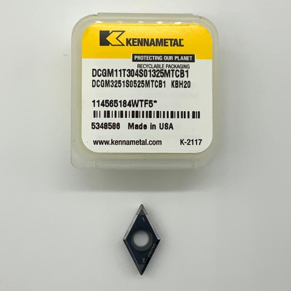 Kennametal DCGM11T304S01325MTCB1 KBH20 ( DCGM3251S0525MTCB1 )