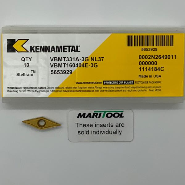 Kennametal VBMT160404E 3G NL37 ( VBMT331A 3G )