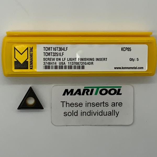 Kennametal TCMT16T304LF KCP05 ( TCMT3251LF )