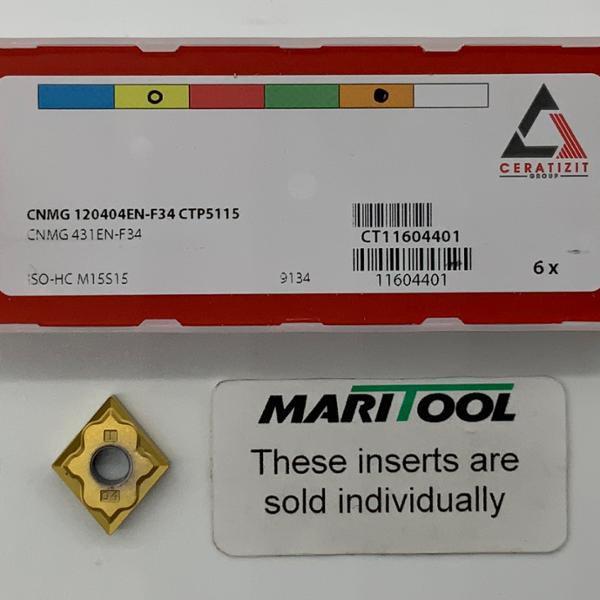 Ceratizit CNMG120404EN F34 CTP5115 ( CNMG431EN F34 )