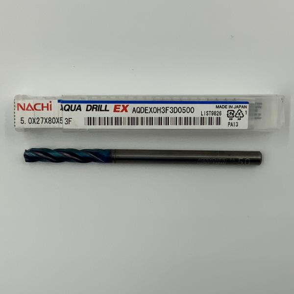 Nachi Solid Carbide 3 Flute Drill .1969 (5mm) Cutting Dia X 1.06 Flute Length Coolant Thru