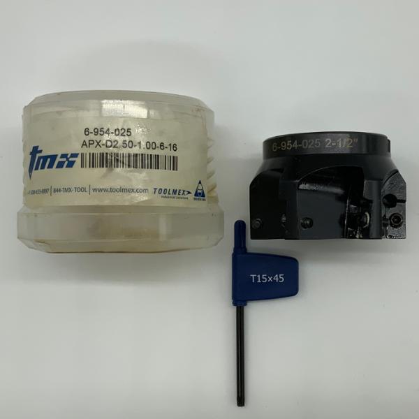 TMX Indexable Face Mill APX-D2.50-1.00-6-16