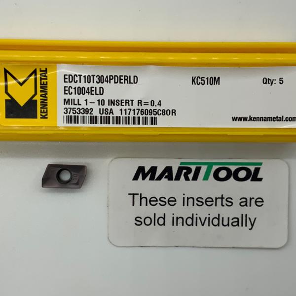 Kennametal EDCT10T304PDERLD KC510M ( EC1004ELD )