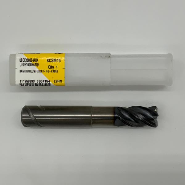 Kennametal Solid Carbide Necked 4 Flute Endmill .6299 (16.0mm) Cutting Dia X 1.05 Flute Length With .078 Corner Radius