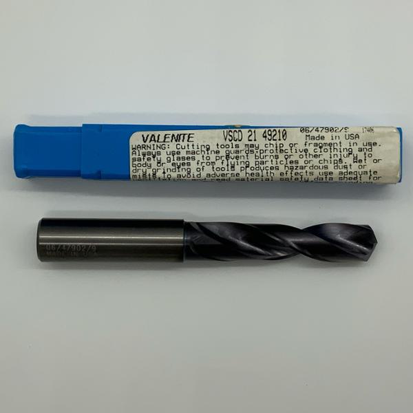 Valenite Solid Carbide 2 Flute Drill .4921 (12.5mm) Cutting Dia X 1.90 Flute Length Coolant Thru