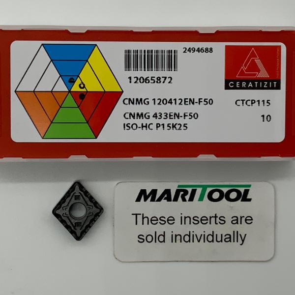 Ceratizit CNMG120412EN F50 CTCP115 ( CNMG433EN F50 )