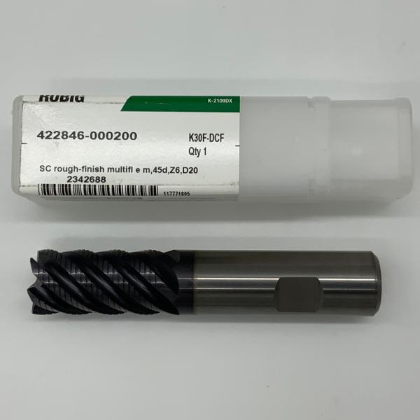 Widia Solid Carbide 6 Flute Endmill .7874 (20mm) Cutting Dia X 1.50 Flute Length