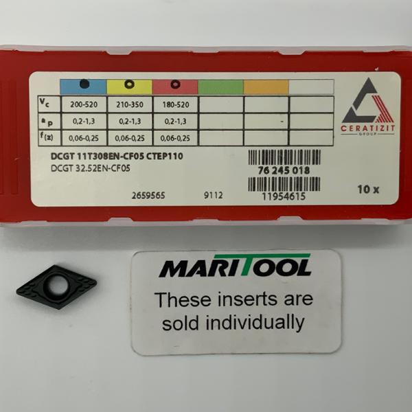 Ceratizit DCGT11T308EN CF05 CTEP110 ( DCGT32.52EN CF05 )