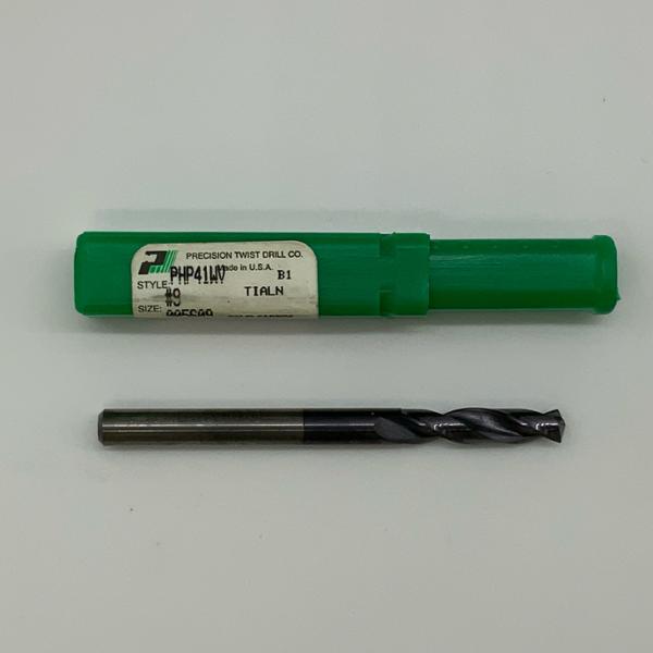 Precision Twist Solid Carbide 2 Flute Drill .1960 (#9) Cutting Dia X .87 Flute Length