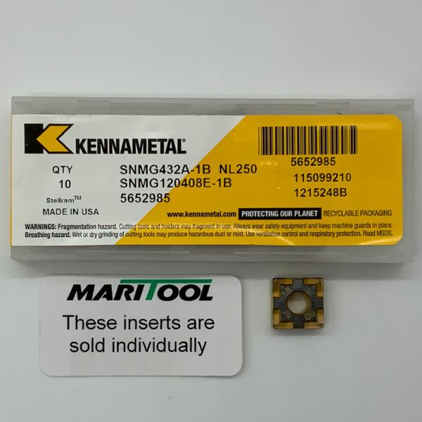 Kennametal SNMG120408E 1B NL250 ( SNMG432 1B )