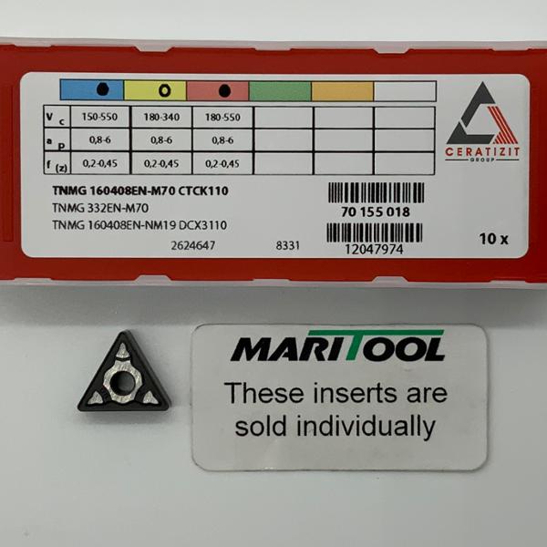 Ceratizit TNMG160408EN M70 CTCK110 ( TNMG332EN M70 )