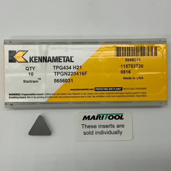 Kennametal TPGN220416F H21 (TPG434)