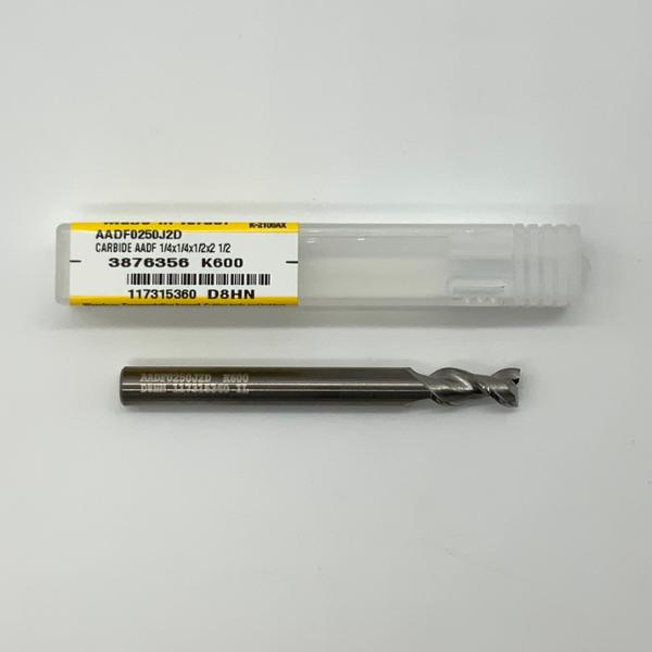 Kennametal Solid Carbide 2 Flute Endmill .2500 (1/4”) Cutting Dia X .50 Flute Length