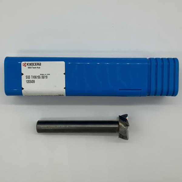Kyocera Solid Carbide Keyseat Cutter 1.00 dia X .370 Thick with .06 Corner radius