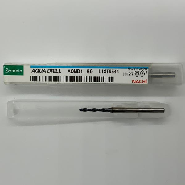 Nachi Solid Carbide 2 Flute Drill .0744 (1.89mm) Cutting Dia X .59 Flute Length