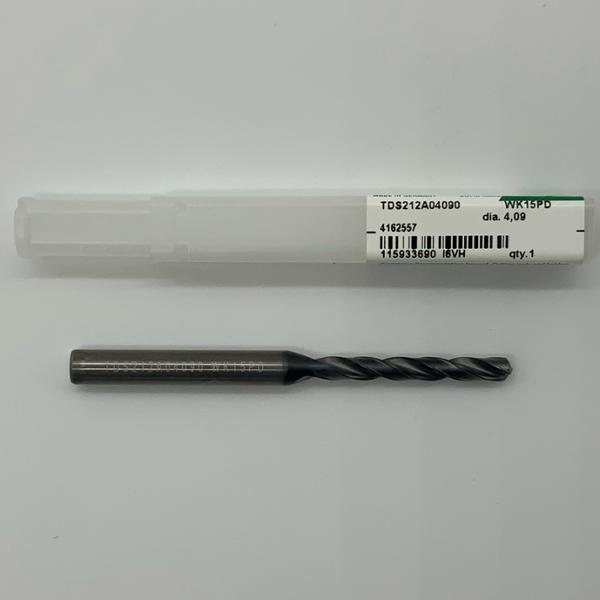 Widia Solid Carbide 2 Flute Drill .1610 ( 4.09mm ) Cutting Dia X 1.20 Flute Length