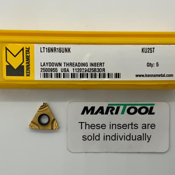 Kennametal LT16NR16UNK KU25T (laydown threader)