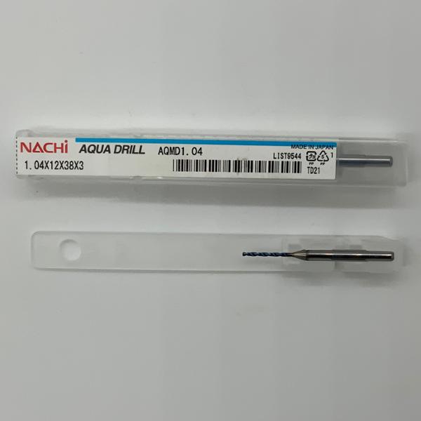 Nachi Solid Carbide 2 Flute Drill .0409 (1.04mm) Cutting Dia X .47 Flute Length