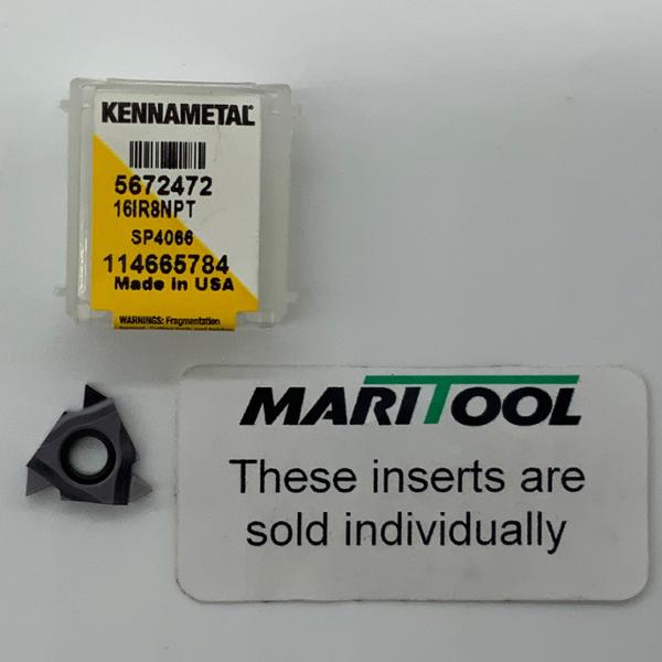 Kennametal 16IR8NPT SP4066 16 Insert Size 8npt Pitch