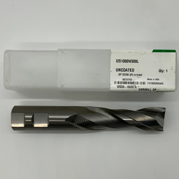 Widia Solid Carbide 2 Flute Endmill 1.00 (25.4) Cutting Dia X 3.0 Flute Length