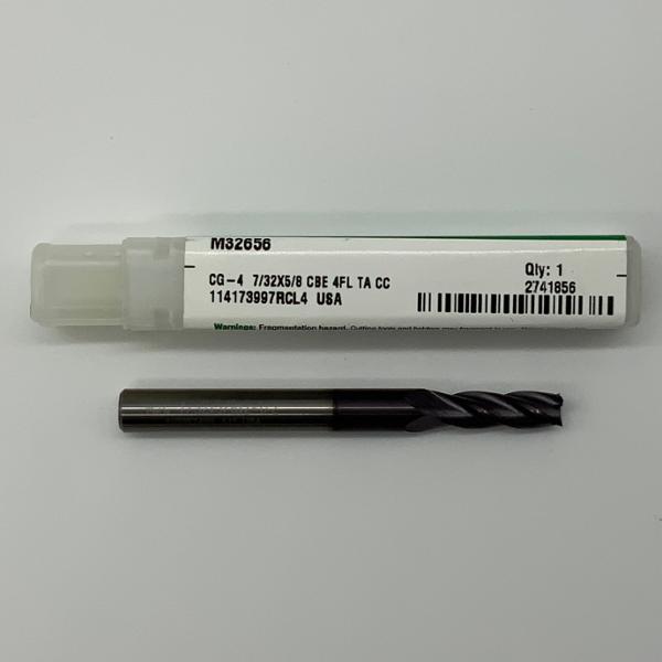 Widia Solid Carbide 4 Flute Endmill .2188 (7/32”) Cutting Dia X .63 Flute Length