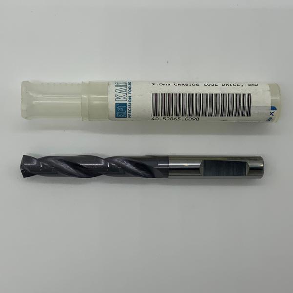 Sphinx Solid Carbide 2 Flute Drill .3858 (9.8mm) Cutting Dia X 1.9 Flute Length Coolant Thru