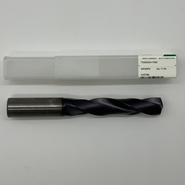 Widia Solid Carbide 2 Flute Drill .6692 (17.0mm) Cutting Dia X 2.85 Flute Length