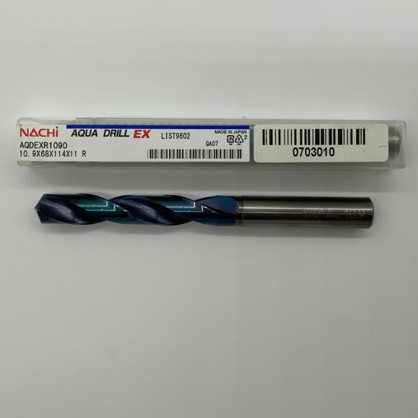 Nachi Solid Carbide 2 Flute Drill .4291 (10.9mm) Cutting Dia X 2.68 Flute Length