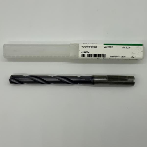 Widia Solid Carbide 2 Flute Drill .3622 (9.20mm) Cutting Dia X 2.95 Flute Length Coolant Thru
