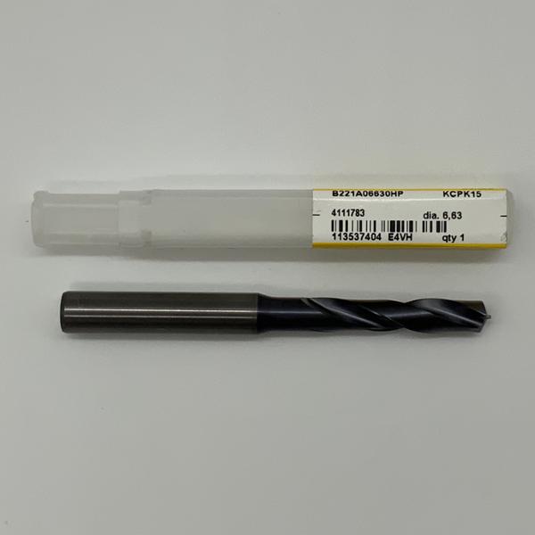 Kennametal Solid Carbide 2 Flute Drill .2610 (6.63mm) Cutting Dia X 1.15 Flute Length