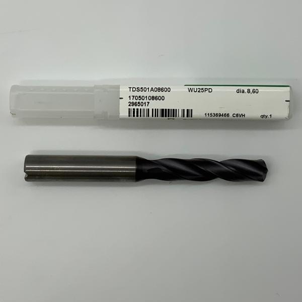 Widia Solid Carbide 2 Flute Drill .3386 (8.6mm) Cutting Dia X 1.60 Flute Length Coolant Thru