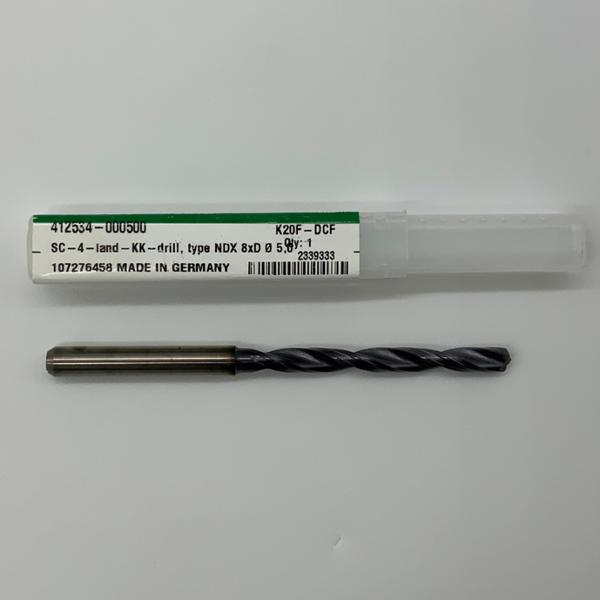 Widia Solid Carbide 2 Flute Drill .1969 (5.0mm) Cutting Dia X 1.90 Flute Length Coolant Thru