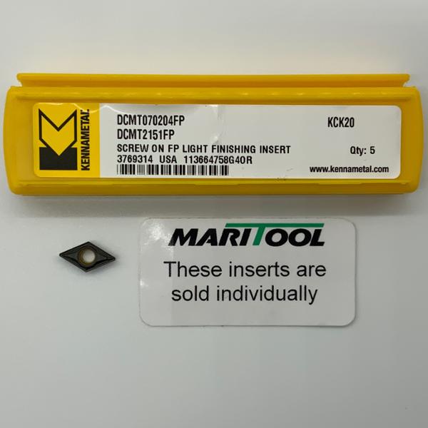 Kennametal DCMT070204FP KCK20 ( DCMT2151FP )