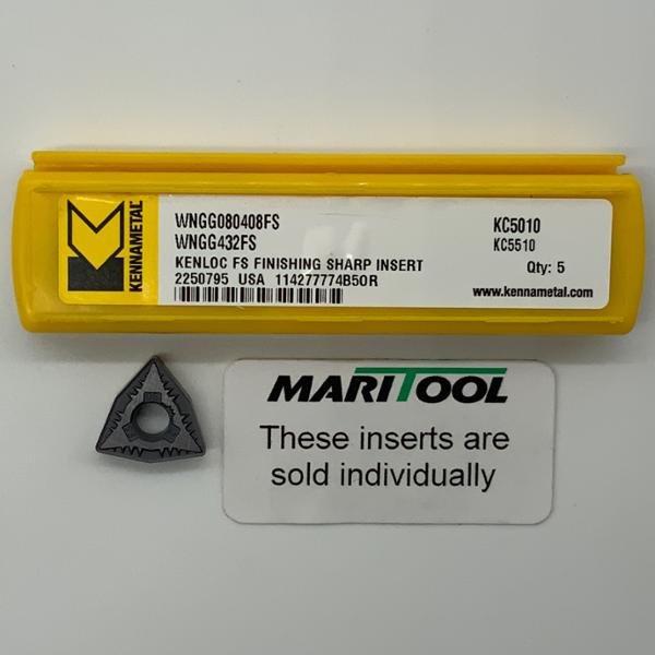Kennametal WNGG080408FS KC5010 ( WNGG432FS )