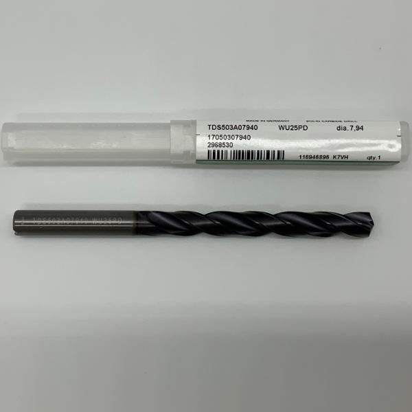 Widia Solid Carbide 2 Flute Drill .3126 (7.94mm) Cutting Dia X 2.72 Flute Length Coolant Thru